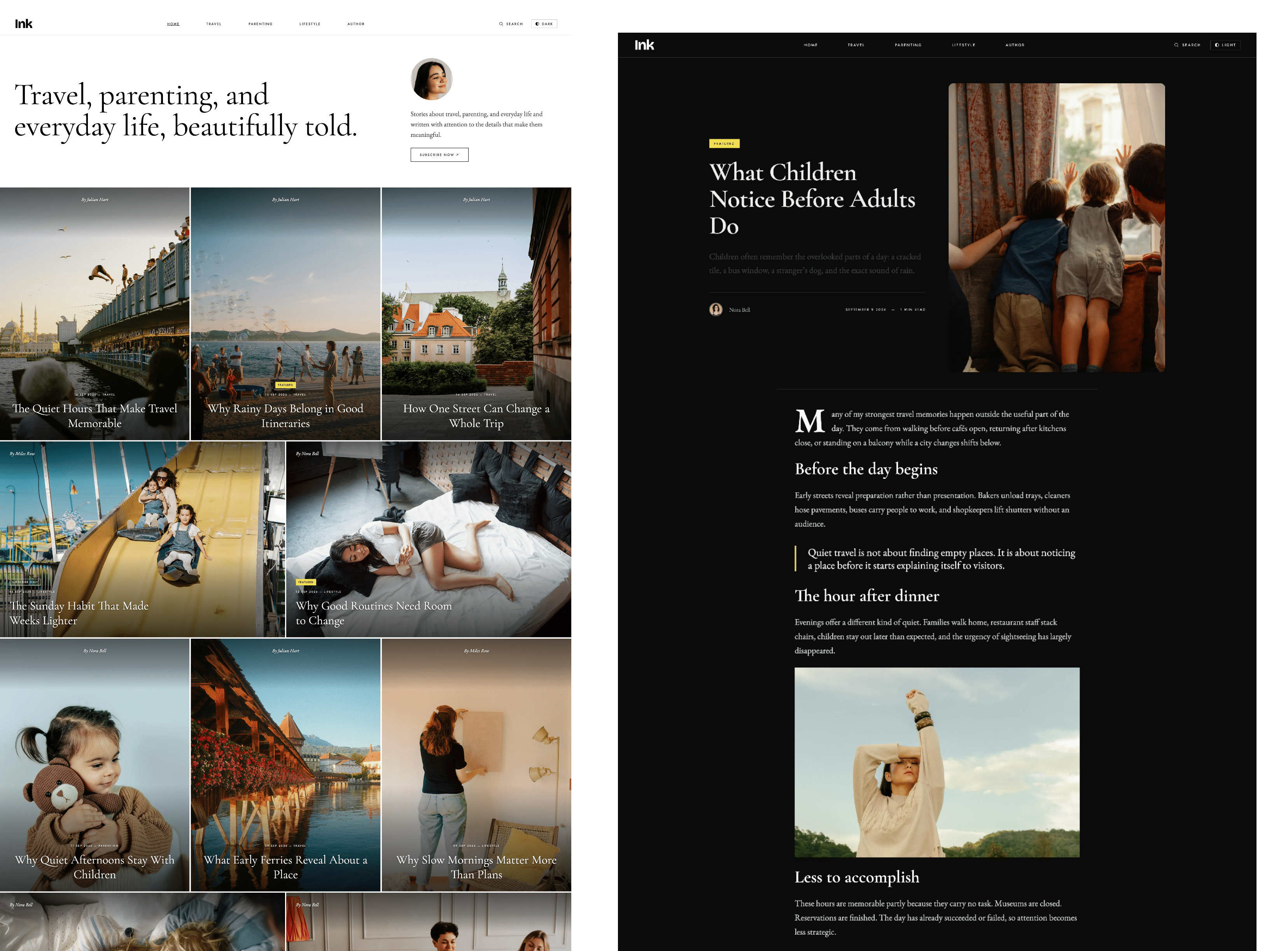 Ink — Blog Ghost Theme